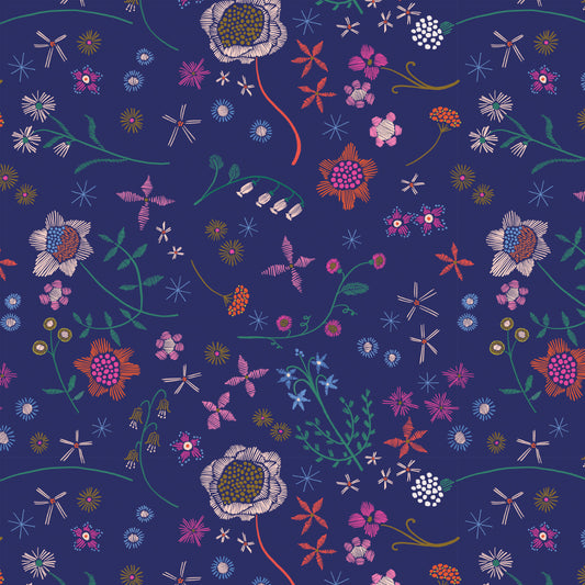 Navy Floral | Stitch & Sew - Dashwood Studio