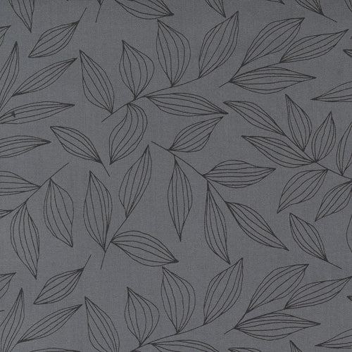 Create By Alli K Designs For Moda – Graphite Leaves