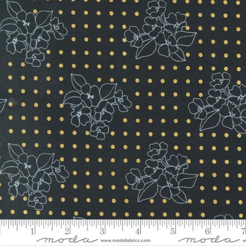 Gilded By Alli K Designs For Moda – Metallic Flower Dot Florals