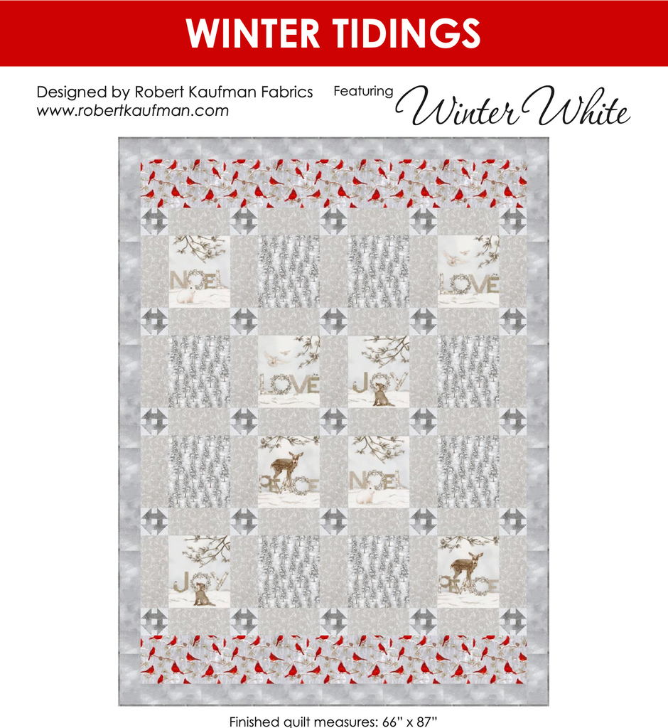 Winter Tidings Pattern - RK Cotton Solids