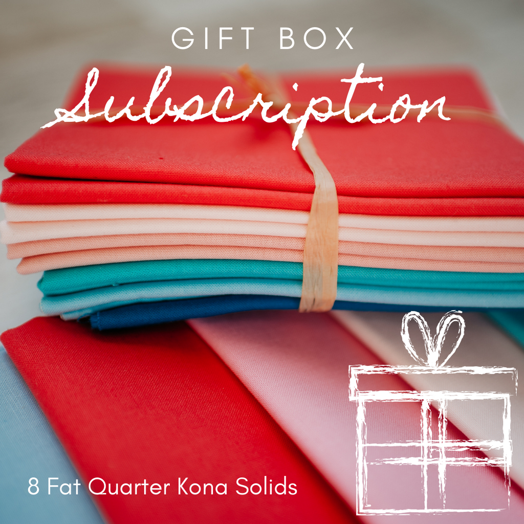 3 MONTH Fat Quarter Solids Gift Box Subscription